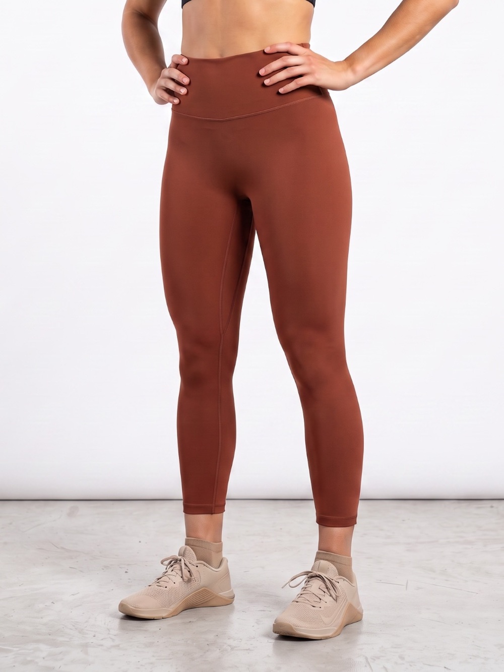 Ptula Sierra Leggings Sienna Rust Brown Buttery Soft High Waist Sz M